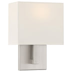 Mid Town 1 Light LED Wall Sconce, Brushed Steel