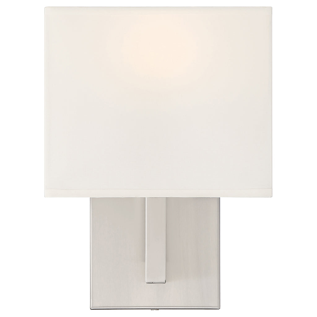 Mid Town 1 Light LED Wall Sconce, Brushed Steel