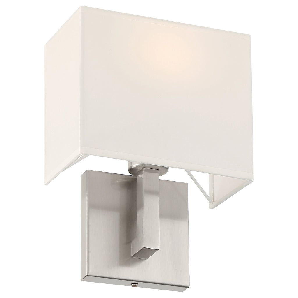 Mid Town 1 Light LED Wall Sconce, Brushed Steel