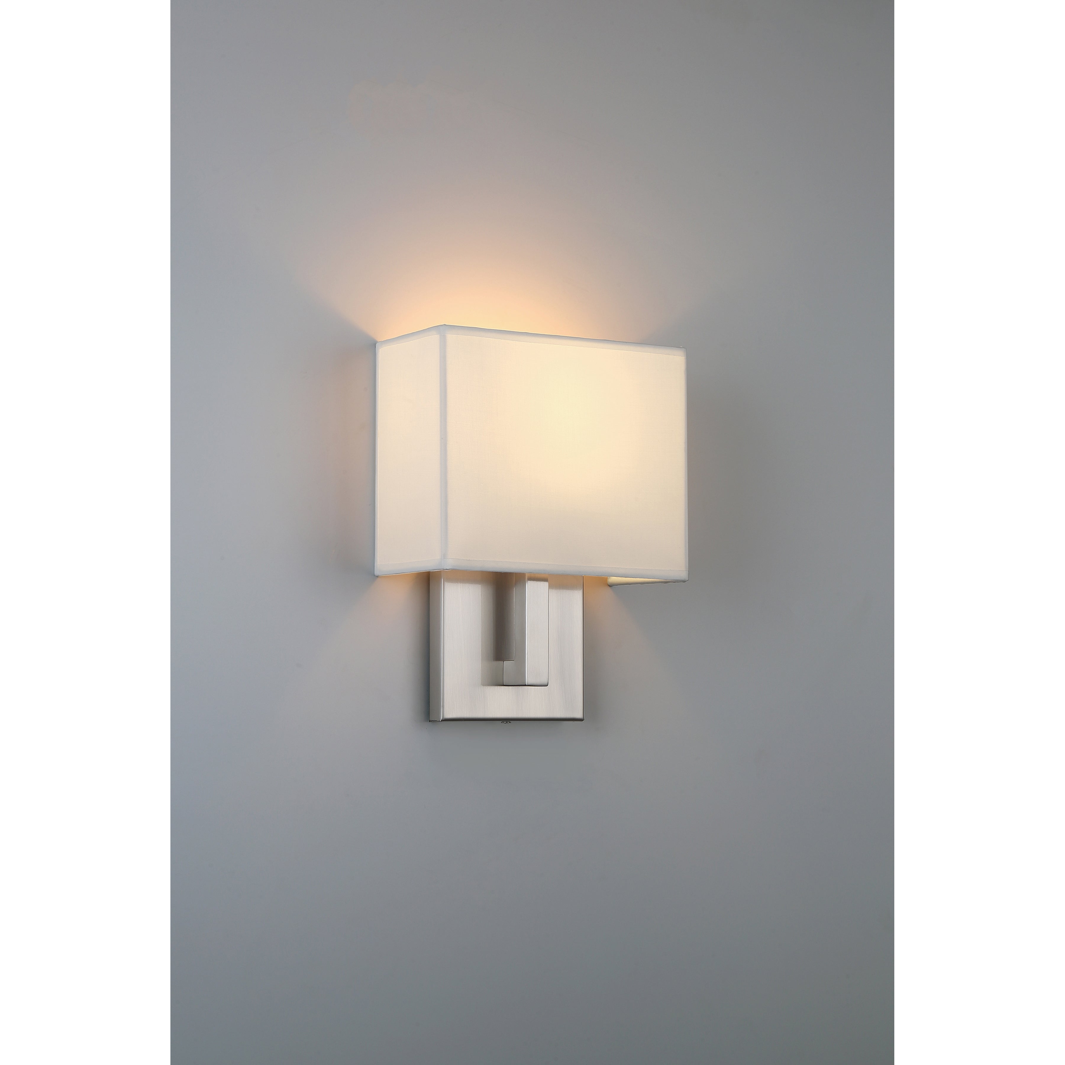 Mid Town 1 Light LED Wall Sconce, Brushed Steel
