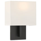 Mid Town 1 Light LED Wall Sconce, Matte Black