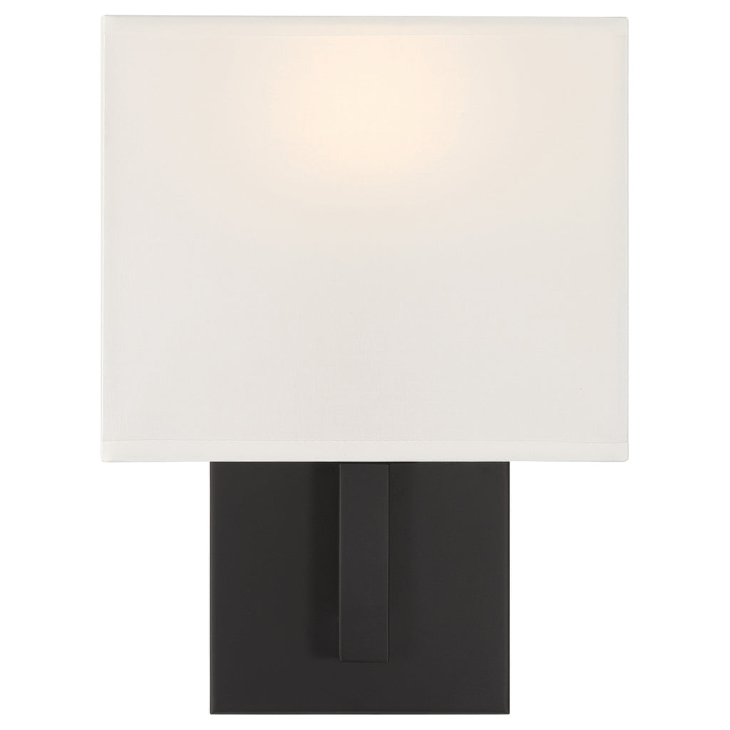 Mid Town 1 Light LED Wall Sconce, Matte Black