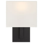Mid Town 1 Light LED Wall Sconce, Matte Black