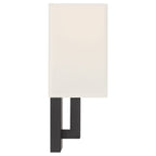 Mid Town 1 Light LED Wall Sconce, Matte Black