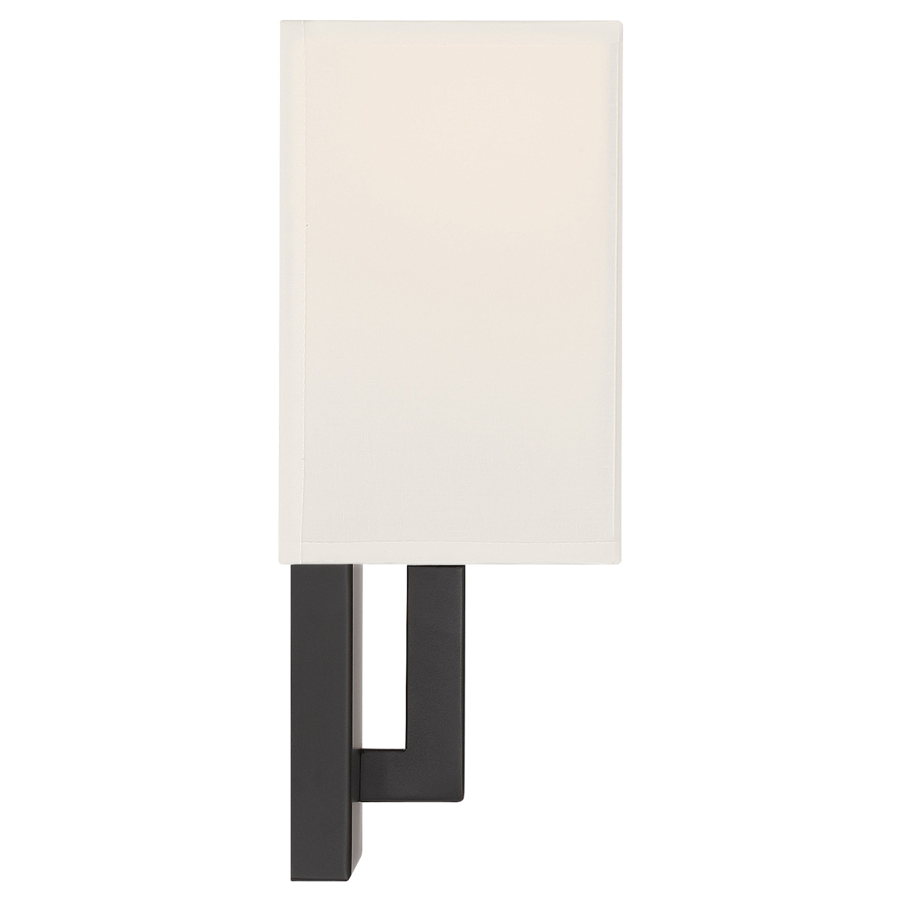 Mid Town 1 Light LED Wall Sconce, Matte Black