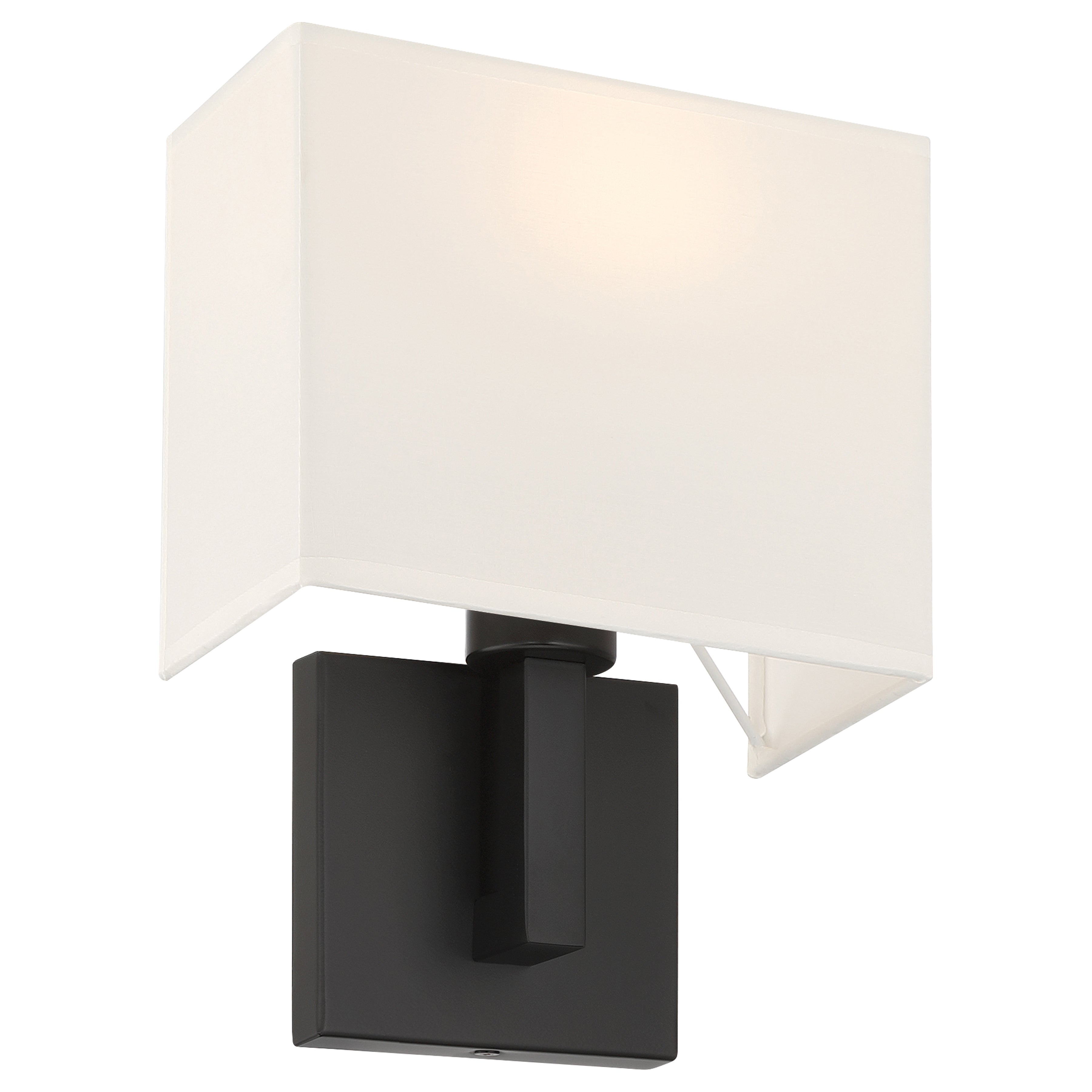 Mid Town 1 Light LED Wall Sconce, Matte Black