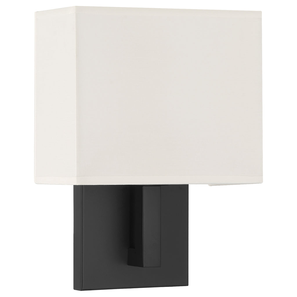 Mid Town 1 Light LED Wall Sconce, Matte Black