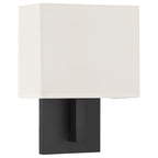 Mid Town 1 Light LED Wall Sconce, Matte Black