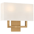 Mid Town 2 Light LED Wall Sconce, Antique Brushed Brass