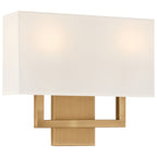 Mid Town 2 Light LED Wall Sconce, Antique Brushed Brass