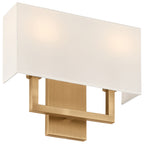 Mid Town 2 Light LED Wall Sconce, Antique Brushed Brass
