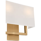 Mid Town 2 Light LED Wall Sconce, Antique Brushed Brass