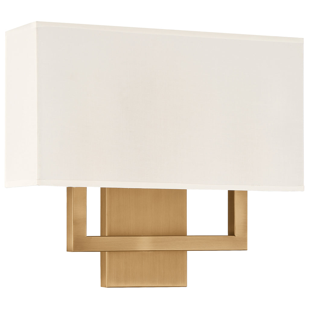 Mid Town 2 Light LED Wall Sconce, Antique Brushed Brass