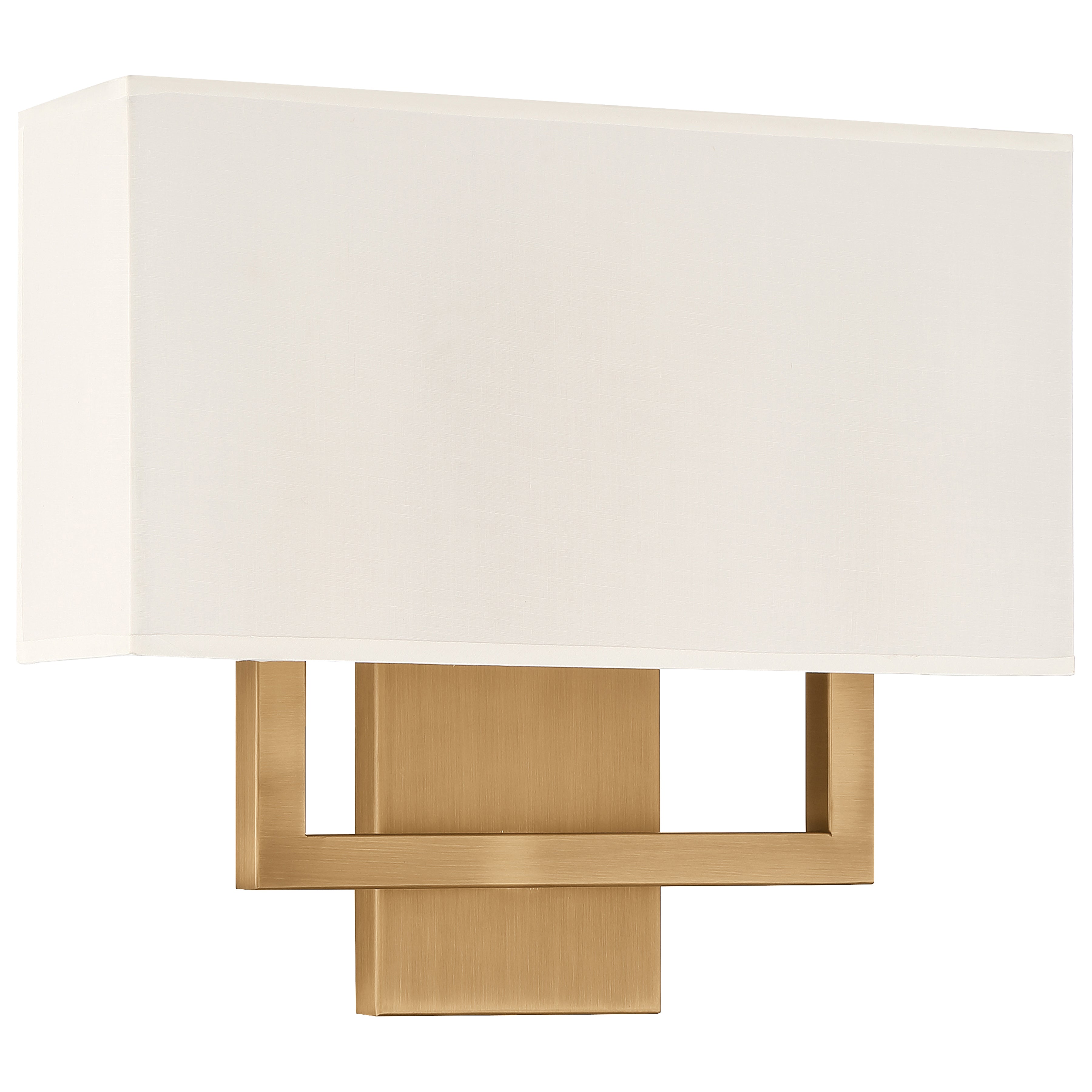 Mid Town 2 Light LED Wall Sconce, Antique Brushed Brass