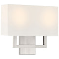 Mid Town 2 Light LED Wall Sconce, Brushed Steel