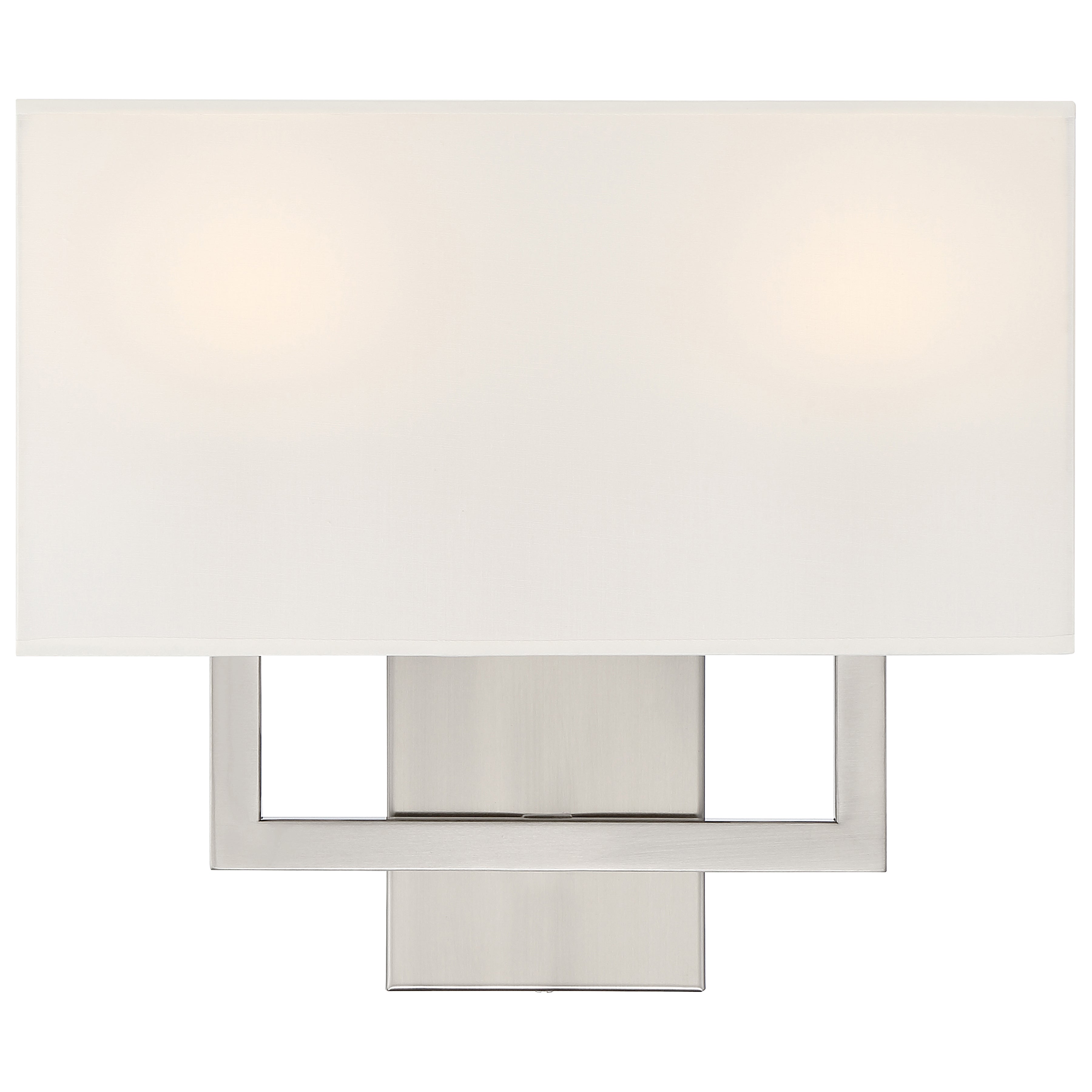 Mid Town 2 Light LED Wall Sconce, Brushed Steel