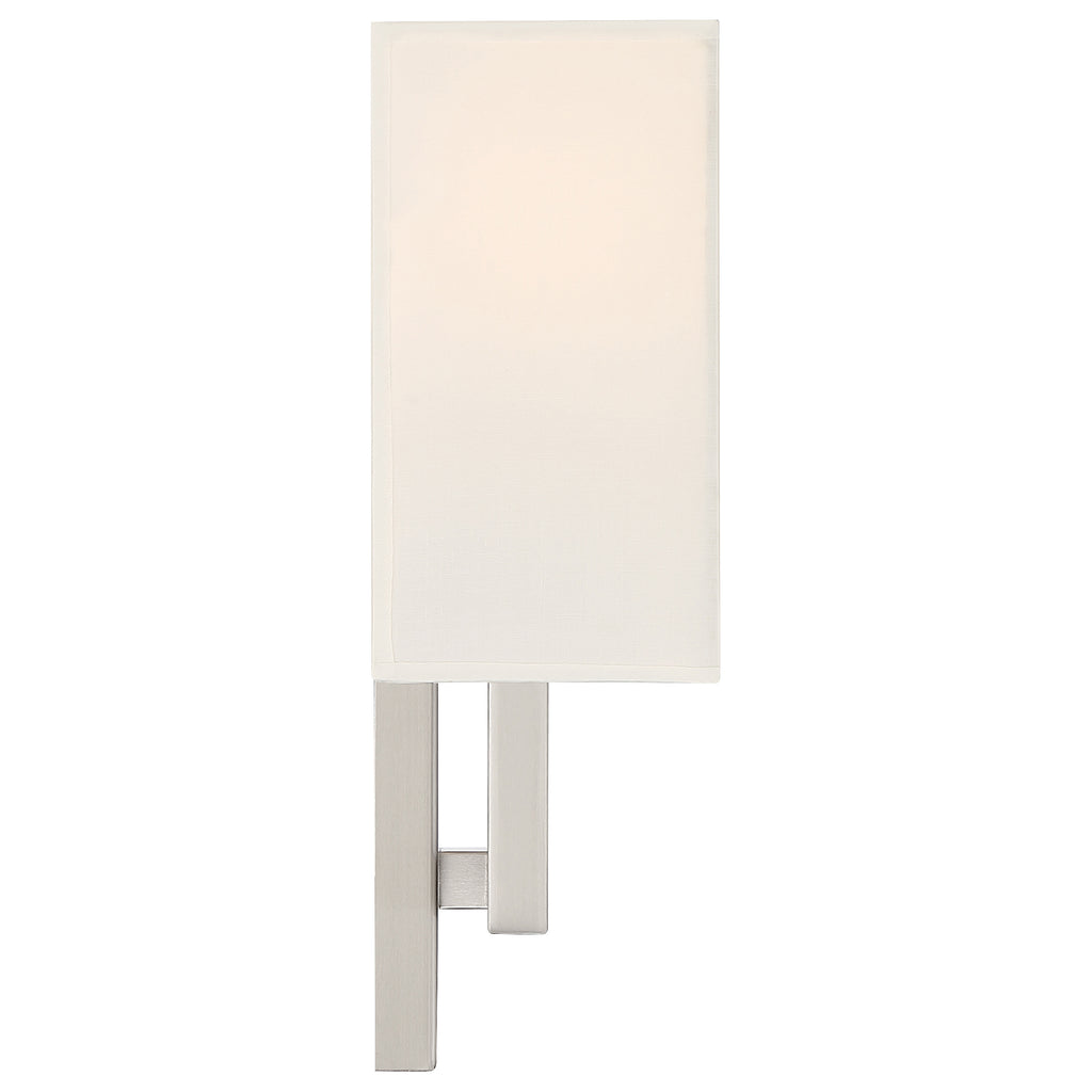 Mid Town 2 Light LED Wall Sconce, Brushed Steel