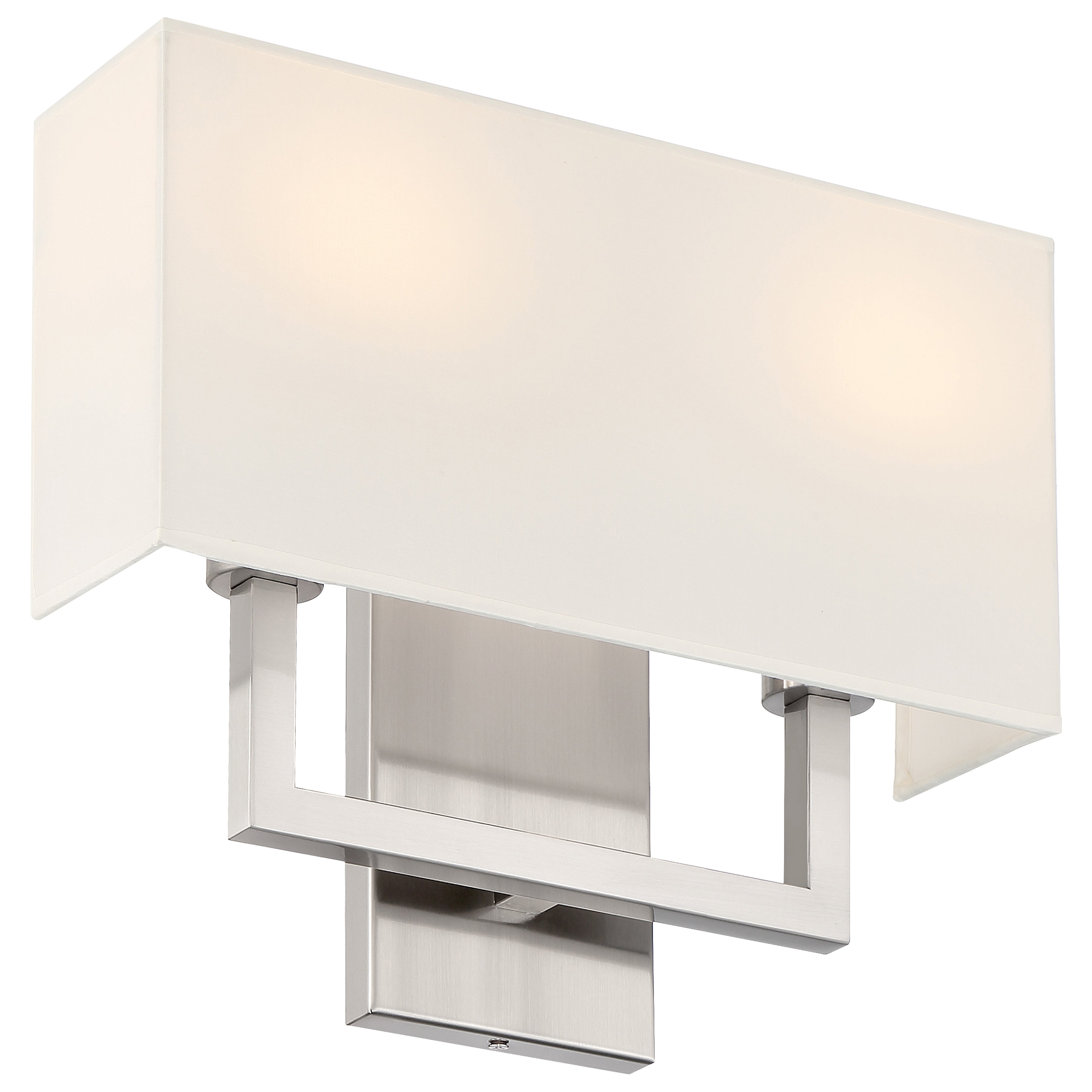 Mid Town 2 Light LED Wall Sconce, Brushed Steel