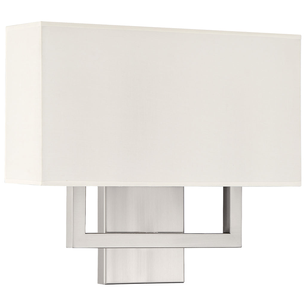 Mid Town 2 Light LED Wall Sconce, Brushed Steel