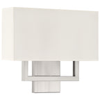 Mid Town 2 Light LED Wall Sconce, Brushed Steel