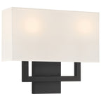Mid Town 2 Light LED Wall Sconce, Matte Black