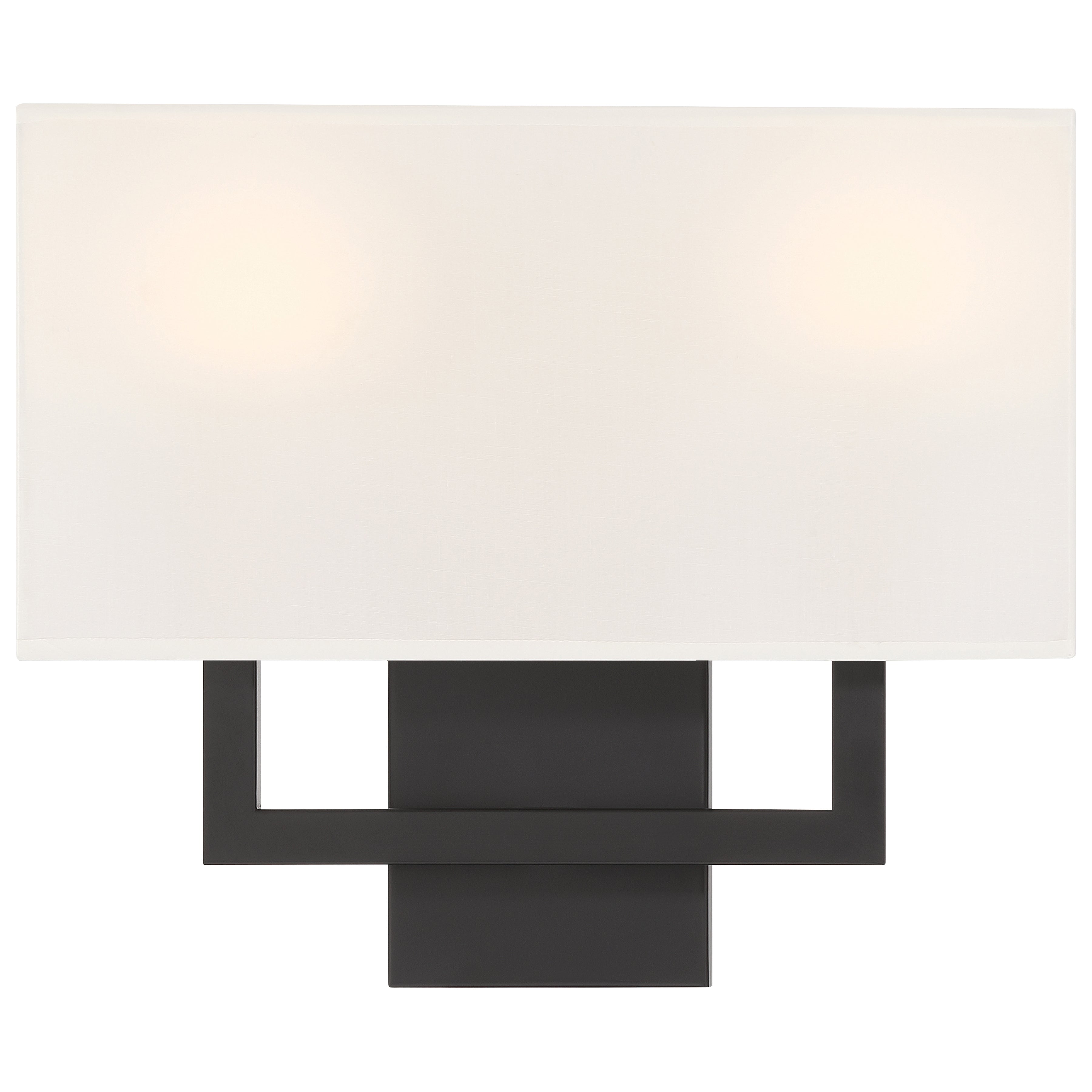 Mid Town 2 Light LED Wall Sconce, Matte Black