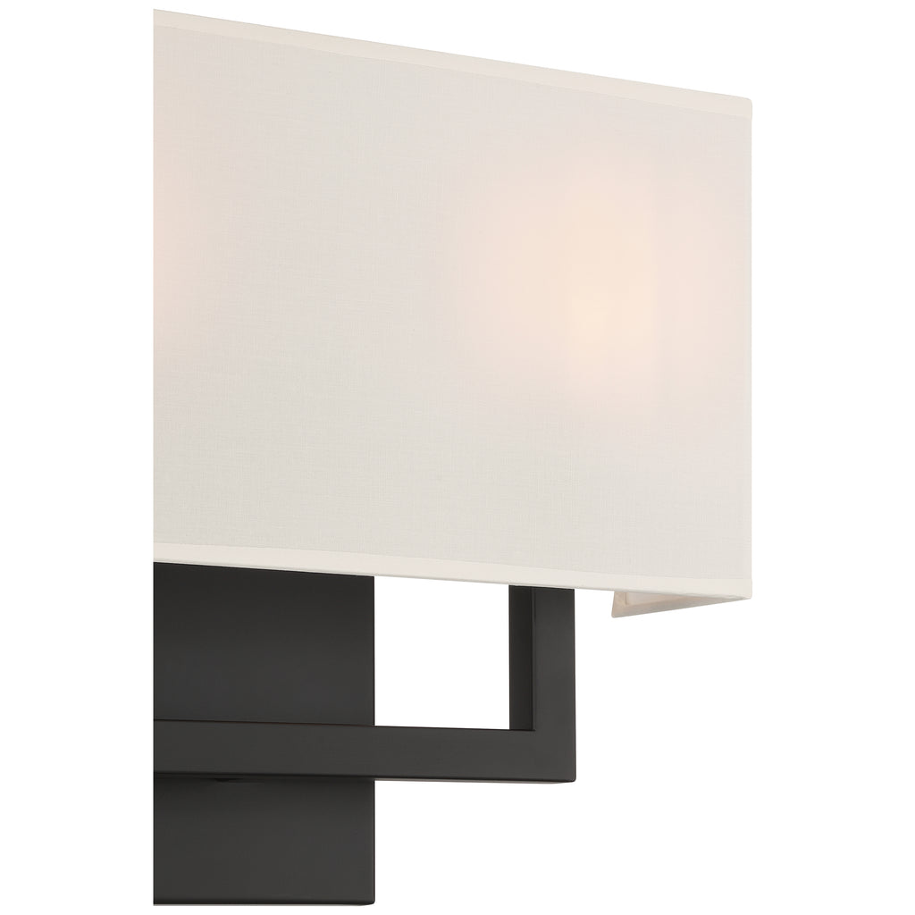 Mid Town 2 Light LED Wall Sconce, Matte Black