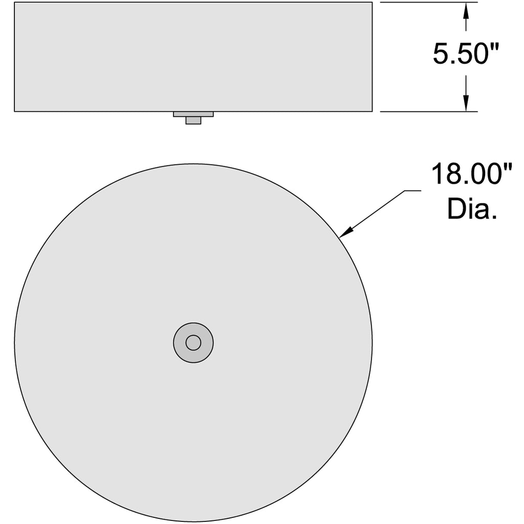 Access Lighting Mid Town LED Flush Mount, Brushed Steel / 18", image 6