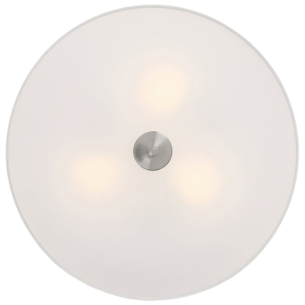 Mid Town LED Flush Mount, Antique Brushed Brass / 18"