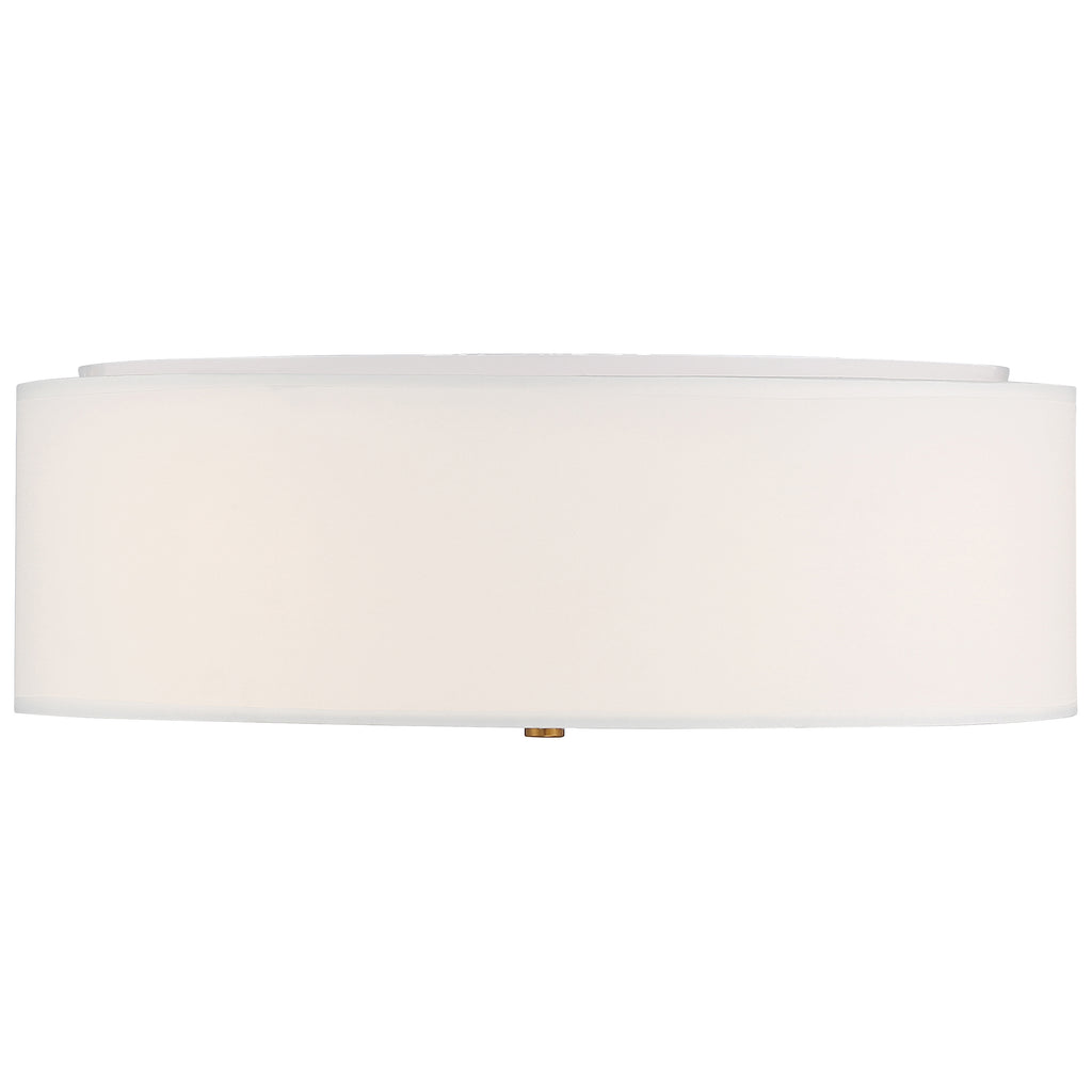 Mid Town LED Flush Mount, Antique Brushed Brass / 18"