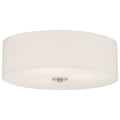 Mid Town LED Flush Mount, Brushed Steel / 18"