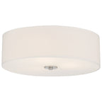 Mid Town LED Flush Mount, Brushed Steel / 18"