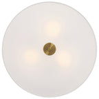 Mid Town LED Flush Mount, Brushed Steel / 18"