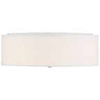 Mid Town LED Flush Mount, Brushed Steel / 18"