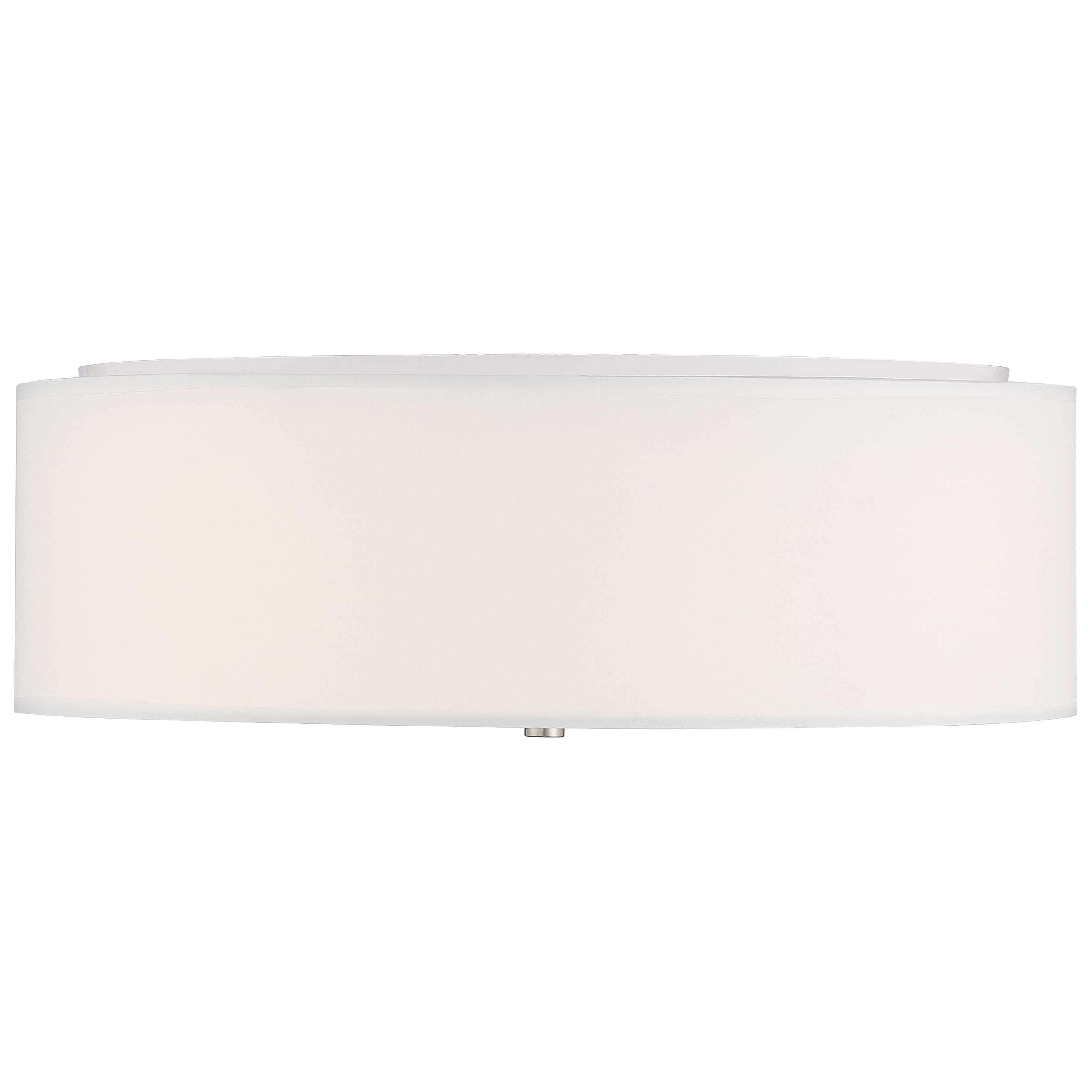 Mid Town LED Flush Mount, Brushed Steel / 18"
