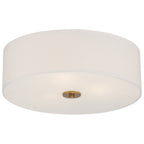 Mid Town LED Flush Mount, Brushed Steel / 18"