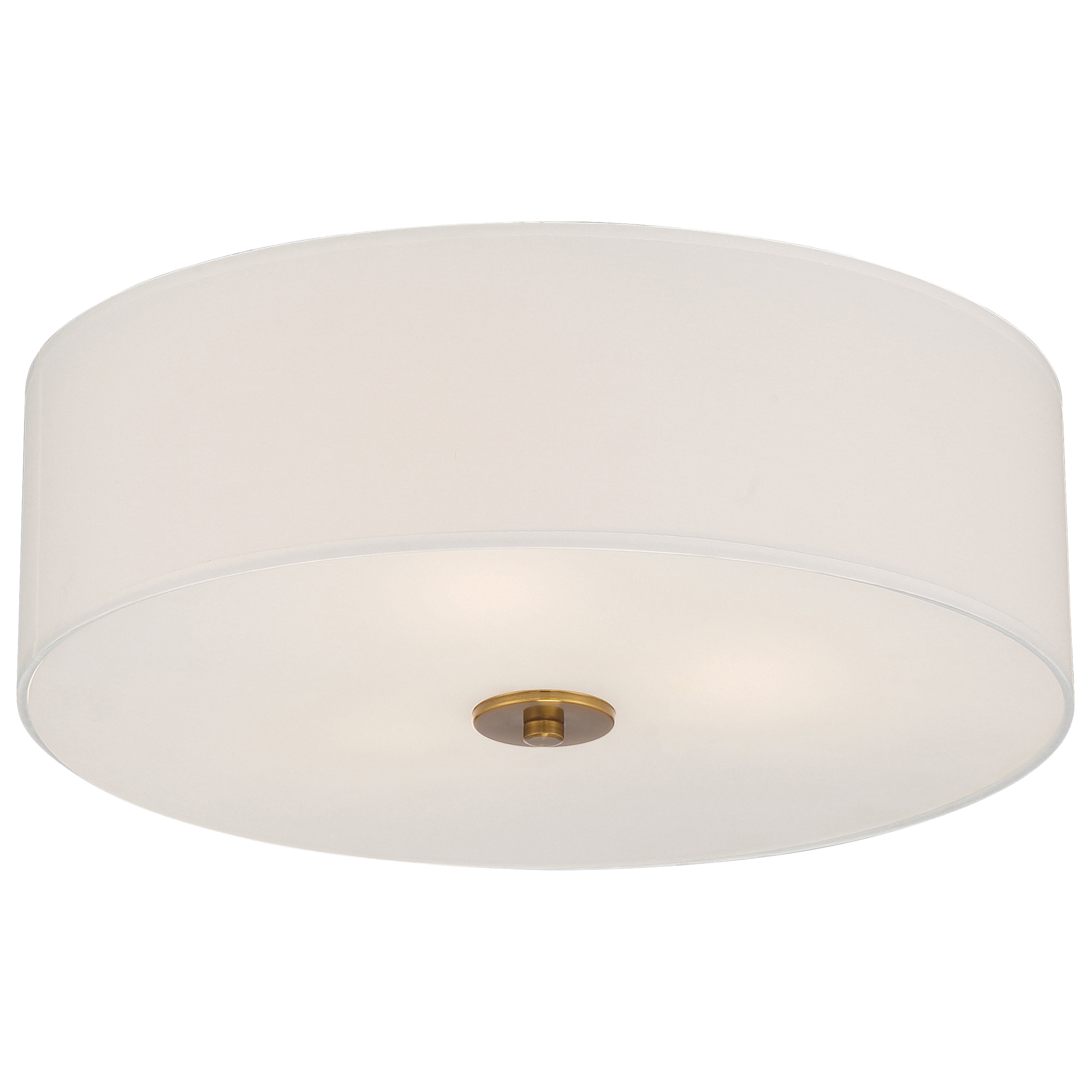 Mid Town LED Flush Mount, Brushed Steel / 18"