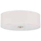 Mid Town LED Flush Mount, Brushed Steel / 18"