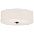 Mid Town LED Flush Mount, Matte Black / 18"