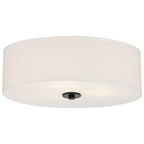 Mid Town LED Flush Mount, Matte Black / 18"