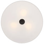 Mid Town LED Flush Mount, Matte Black / 18"