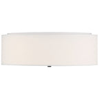 Mid Town LED Flush Mount, Matte Black / 18"