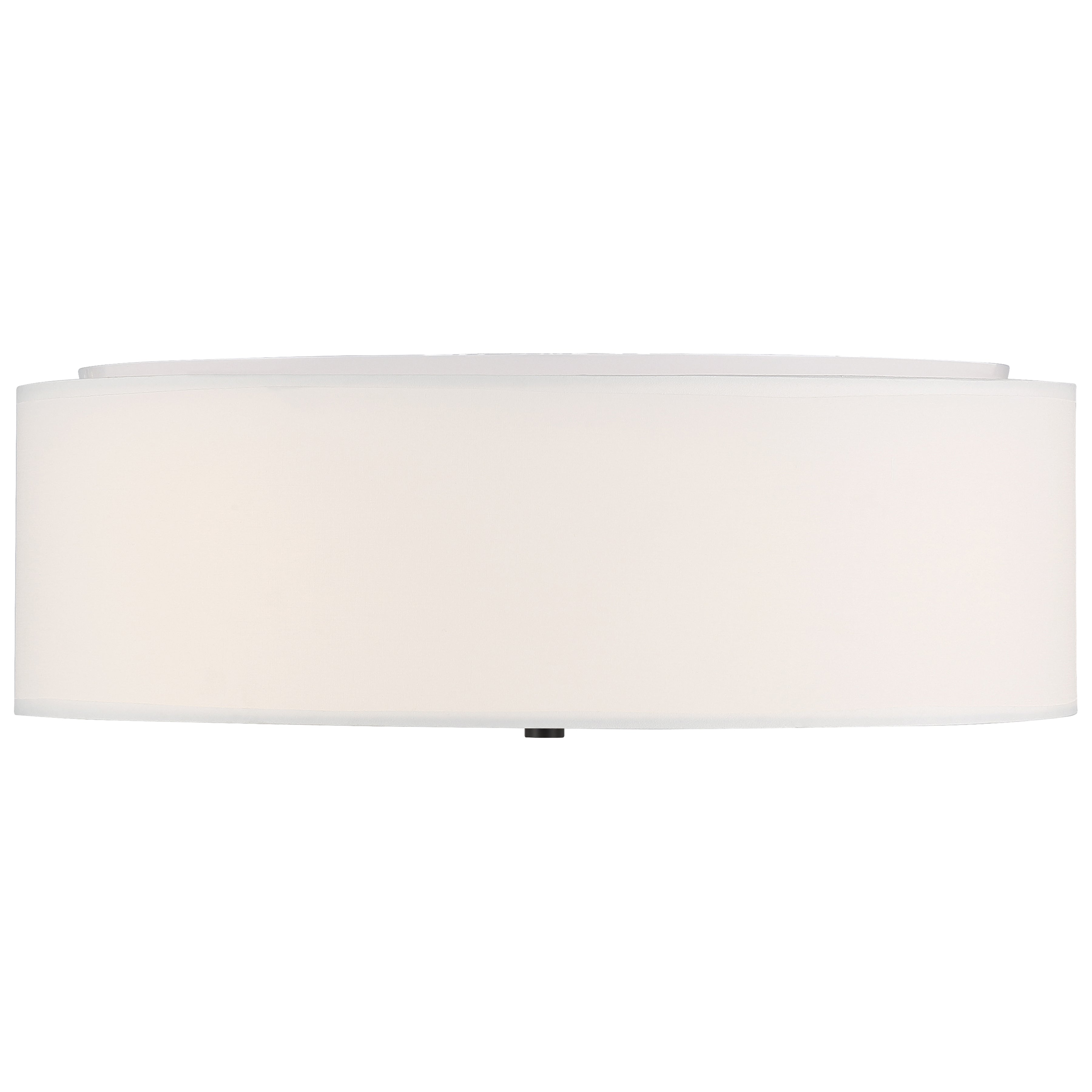 Mid Town LED Flush Mount, Matte Black / 18"