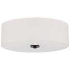 Mid Town LED Flush Mount, Matte Black / 18"