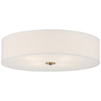 Mid Town LED Flush Mount, Antique Brushed Brass / 24"