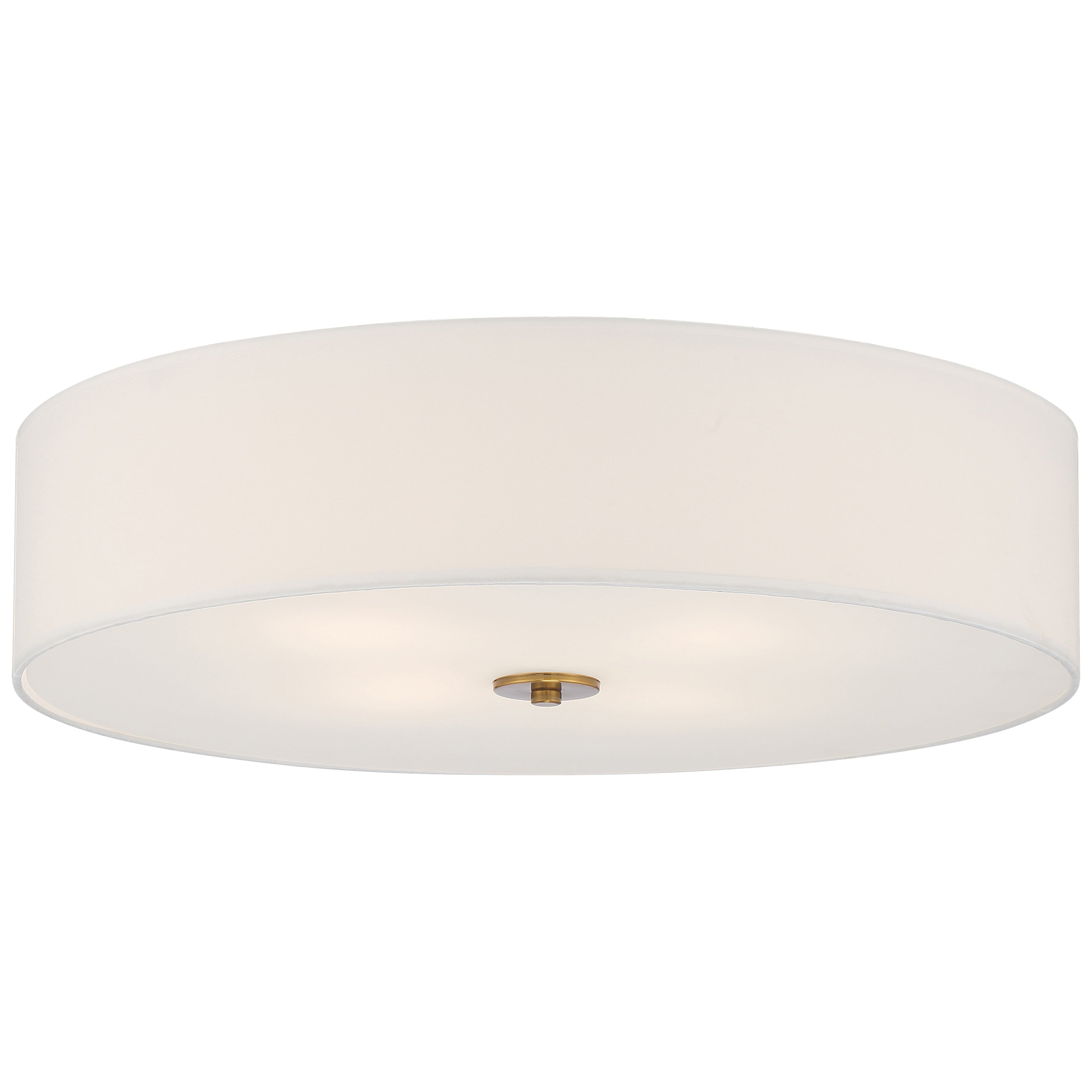 Mid Town LED Flush Mount, Antique Brushed Brass / 24"