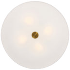 Mid Town LED Flush Mount, Antique Brushed Brass / 24"