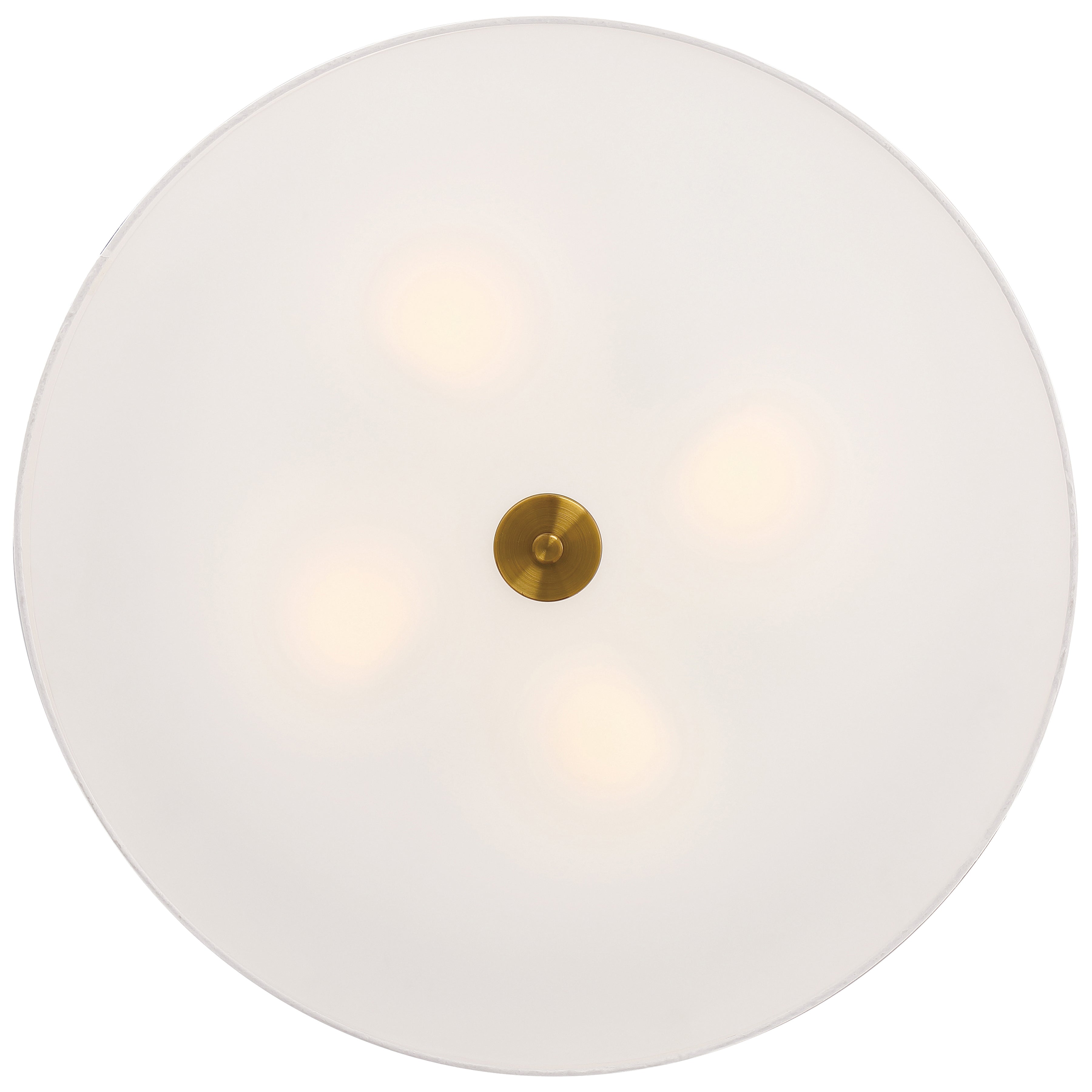 Mid Town LED Flush Mount, Antique Brushed Brass / 24"
