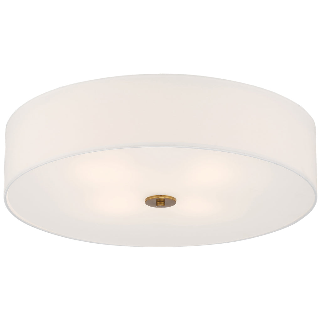 Mid Town LED Flush Mount, Antique Brushed Brass / 24"