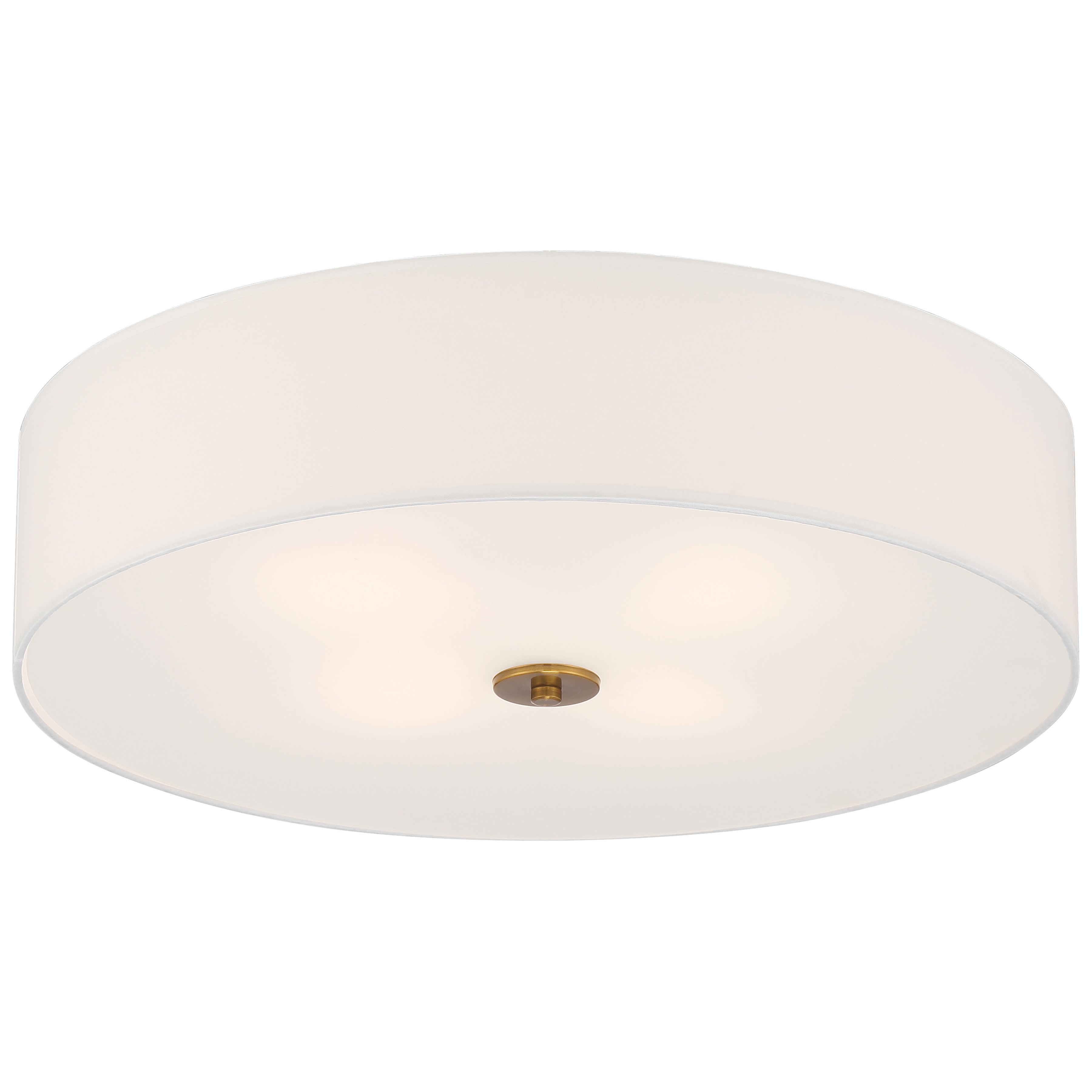 Mid Town LED Flush Mount, Antique Brushed Brass / 24"